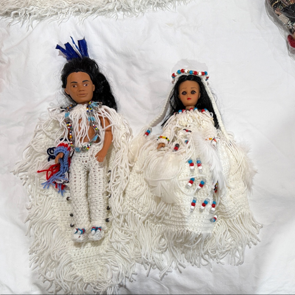Handcrafted Dolls with Beaded Details
